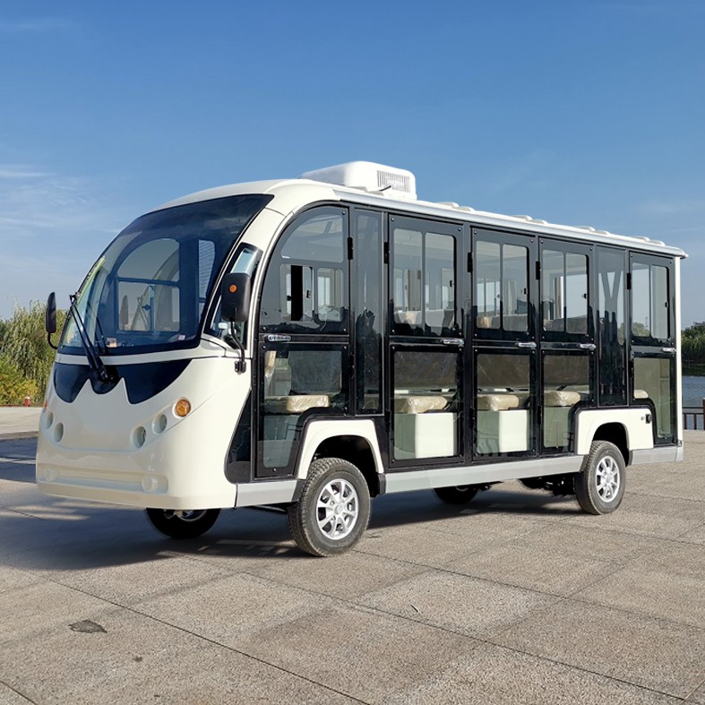 Autobús turístico eléctrico cerrado de 14 plazas.