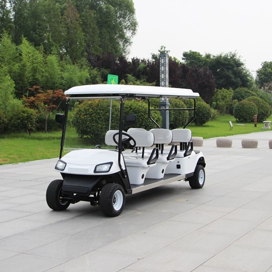 Coche de campo de golf eléctrico de seis plazas